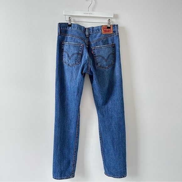 LEVI’S 501 Original Fit Women’s Jeans size 27 32 Salsa Middle - Dark Wash - Picture 3 of 16